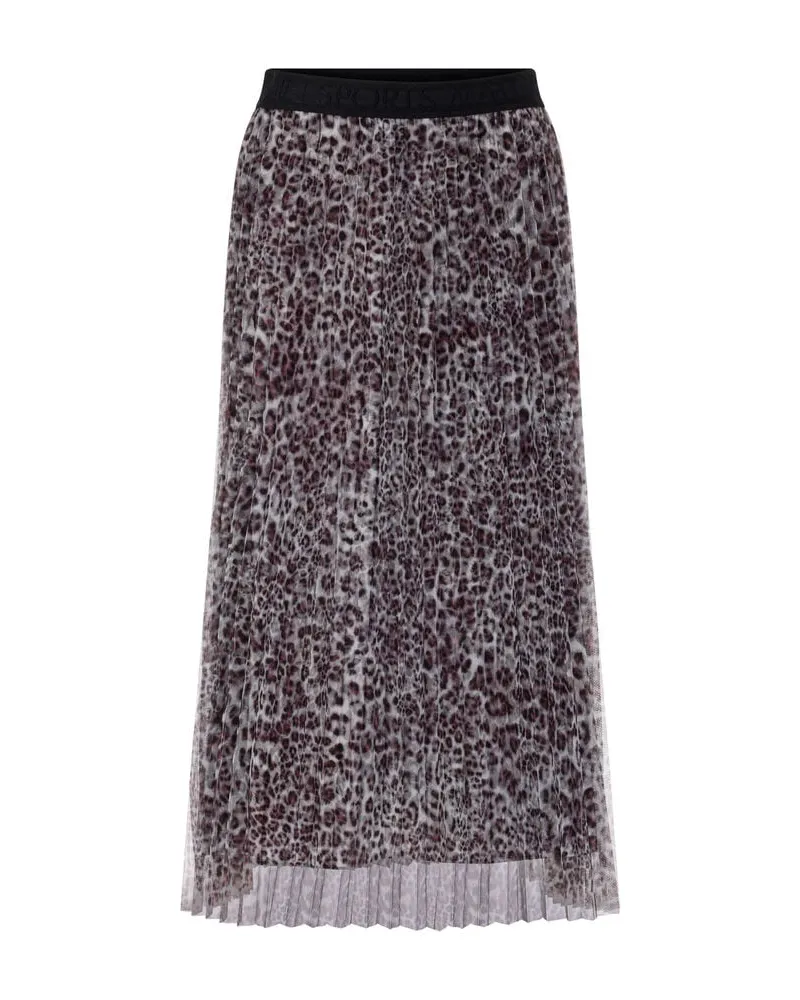 Marc Cain Damen Plisseerock Midi Bordeaux