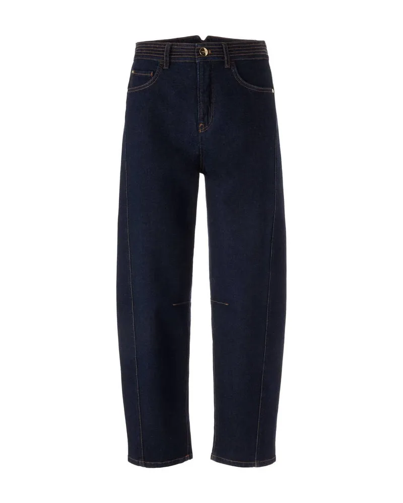 Marc Cain Damen Jeans RUMA Relaxed Fit Indigo