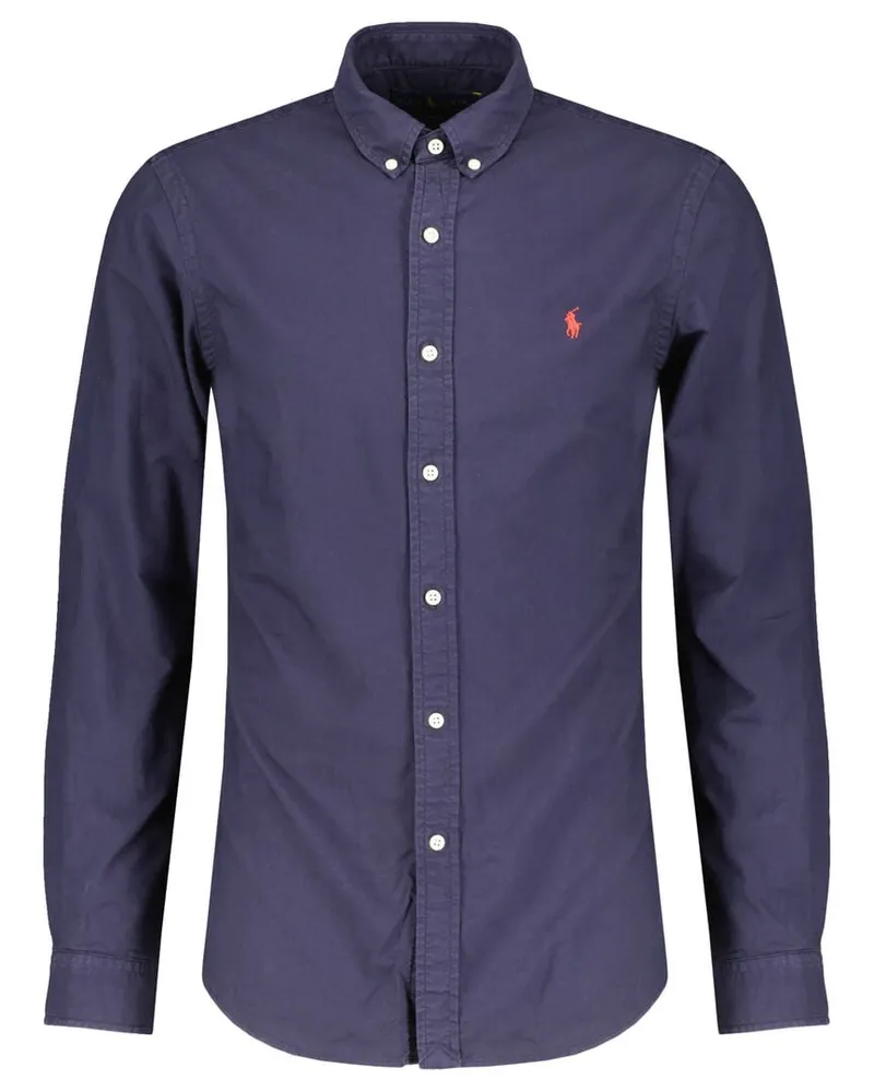 Ralph Lauren Herren Hemd Slim Fit Langarm Marine