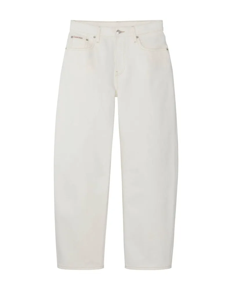 Calvin Klein Damen Jeans Relaxed Fit Weiss