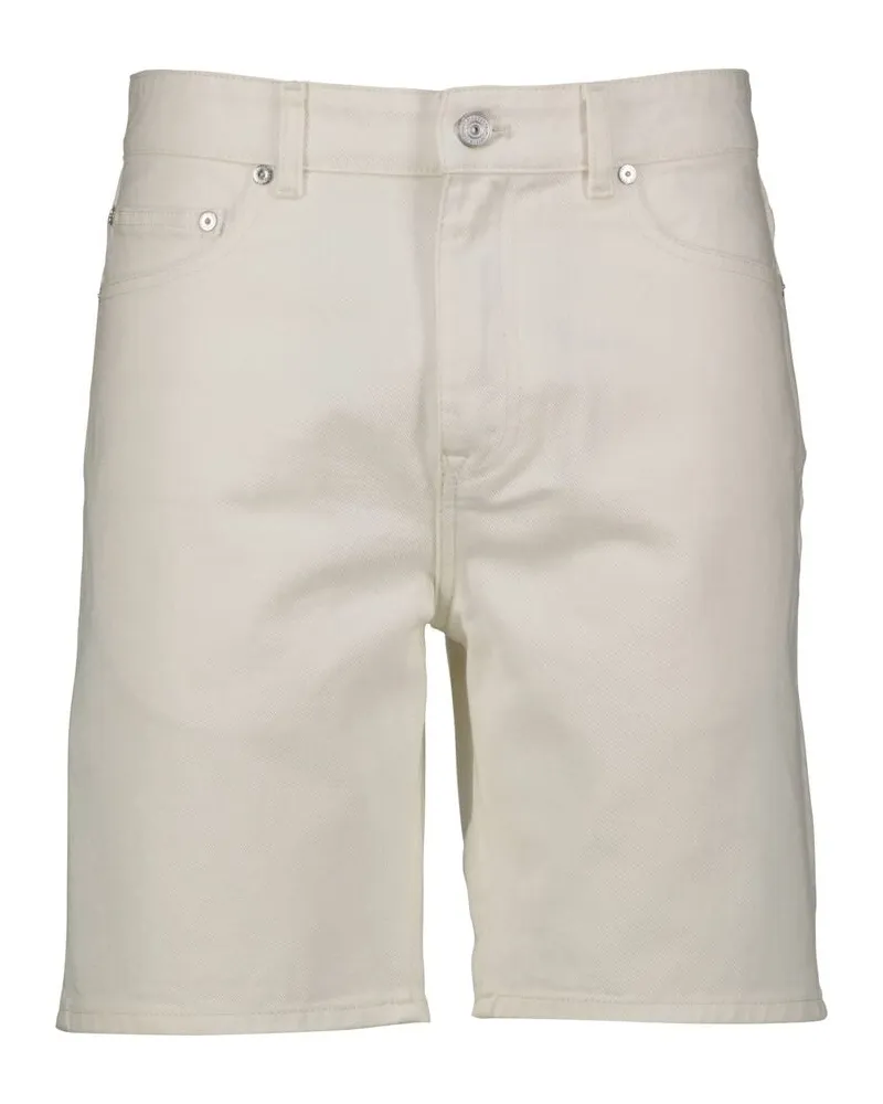 Lacoste Herren Bermudashorts aus Baumwolle Straight Fit Offwhite