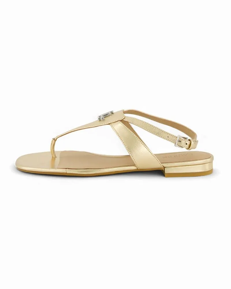 Ralph Lauren Damen Sandalen Gold
