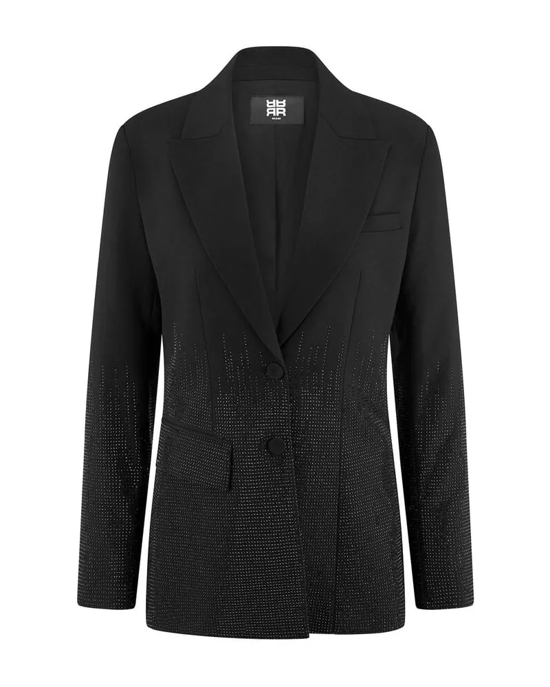 Riani Damen Blazer mit fließender Viskose Schwarz