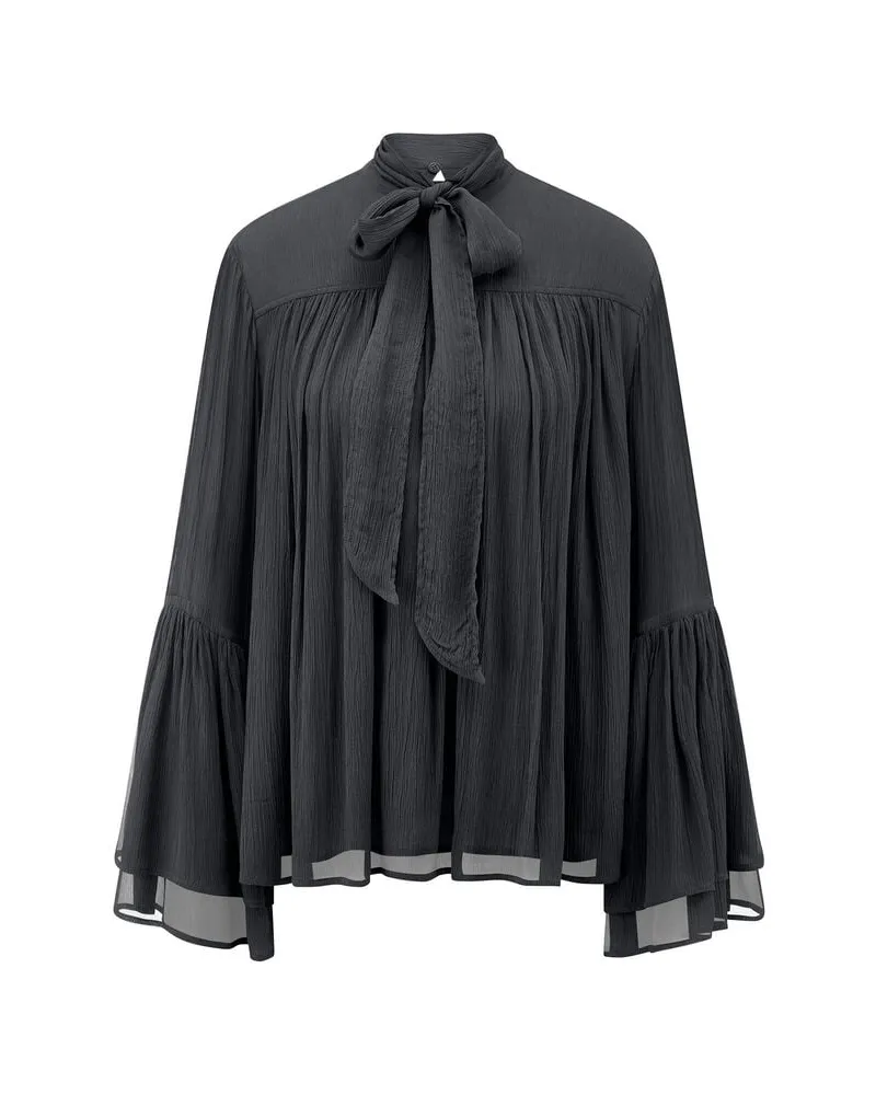 Riani Damen Schluppenbluse aus Viskose Braun