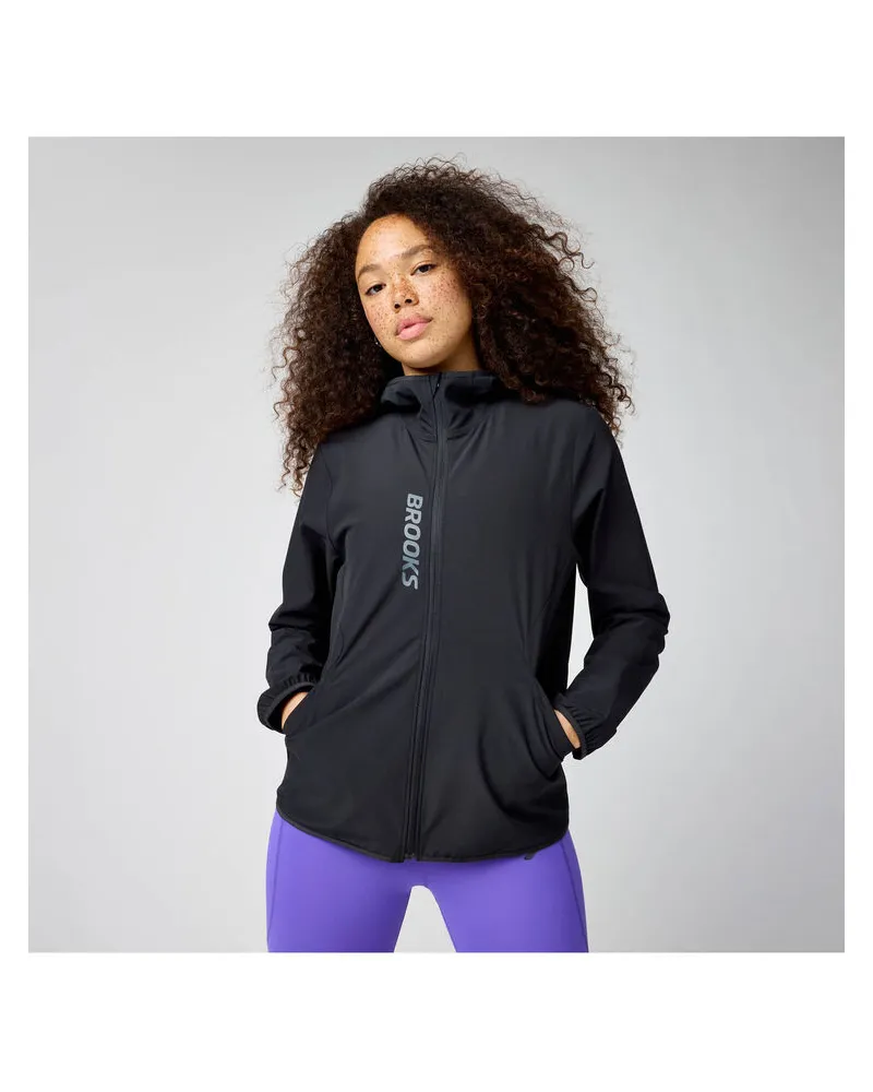 Brooks Damen Laufjacke CANOPY Schwarz