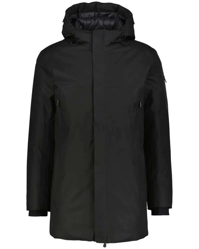 HUGO BOSS Herren Parka wasserabweisend OW_HEXATECH Schwarz