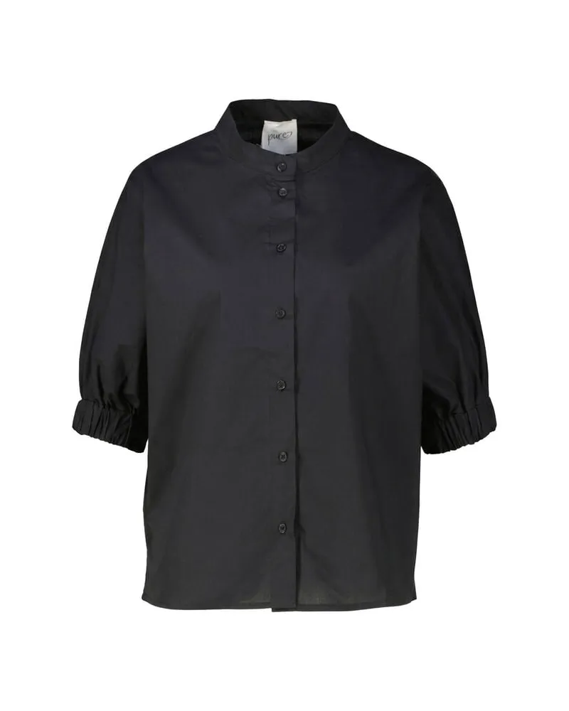 pure Damen Hemdbluse aus Baumwolle Shadow