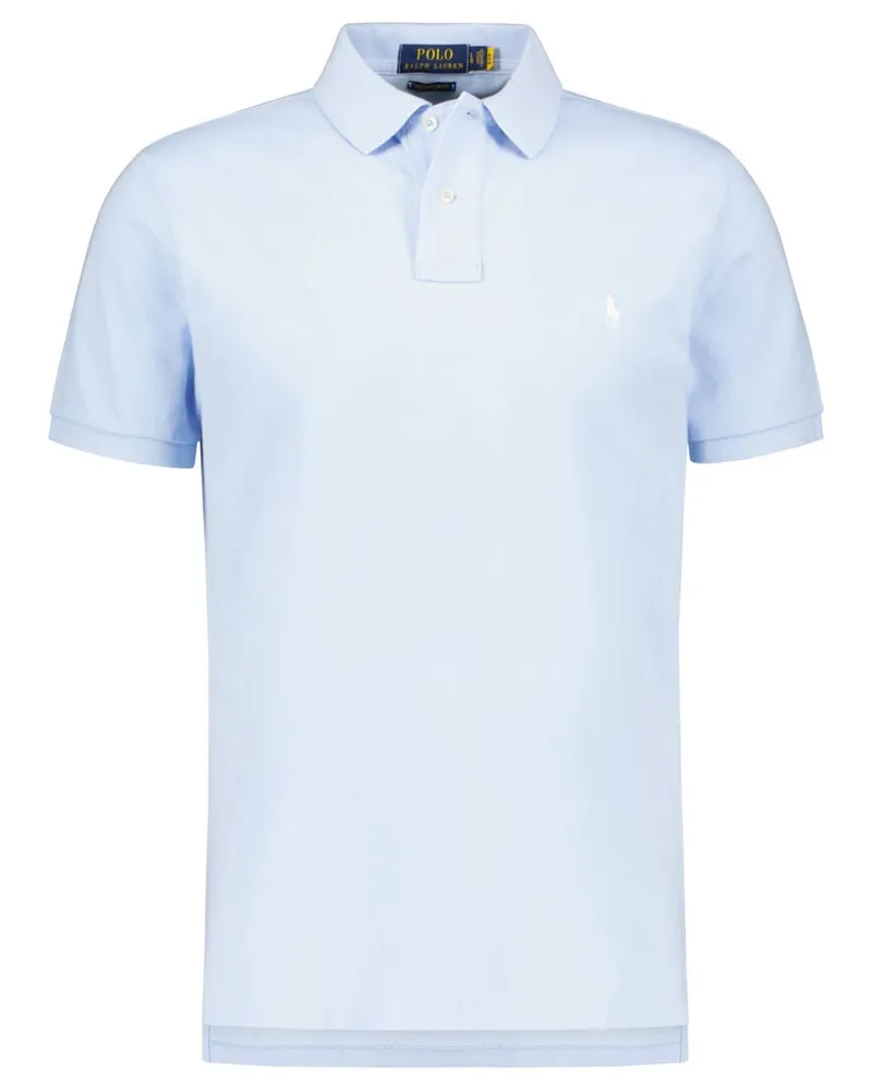 Ralph Lauren Herren Poloshirt Custom Slim Fit Kurzarm Bleu