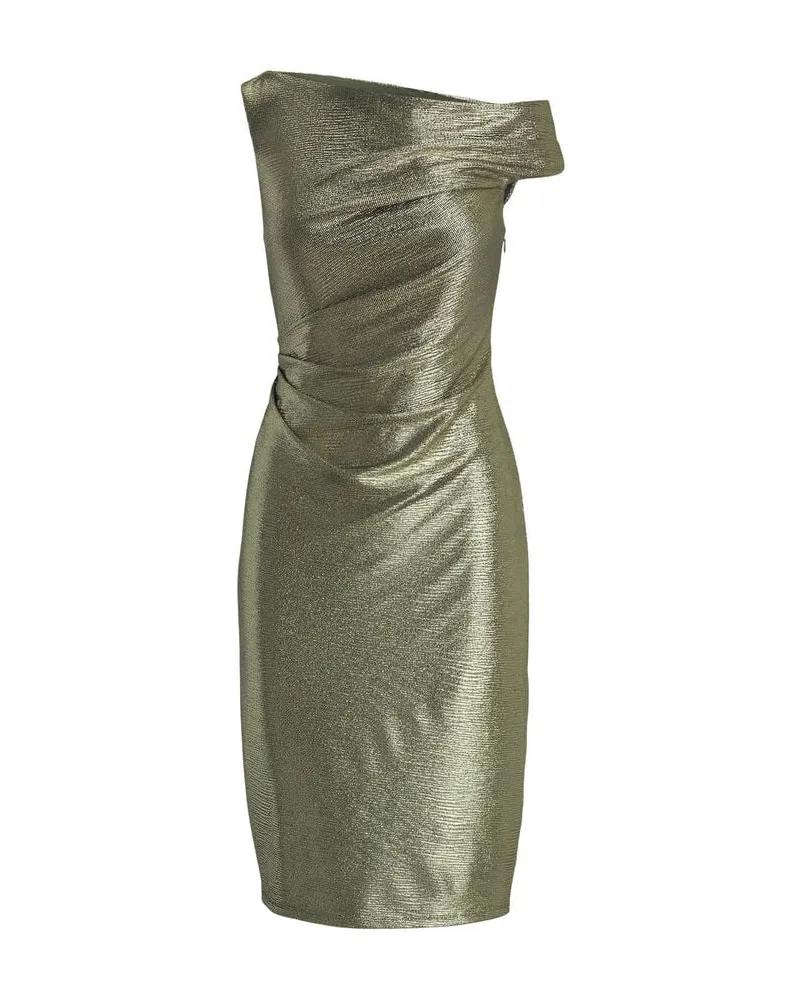 Ralph Lauren Damen Metallic-Cocktailkleid Grün