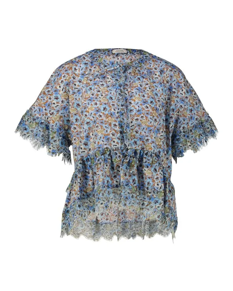 Dorothee Schumacher Damen Bluse FLORAL VOLUMES Blau