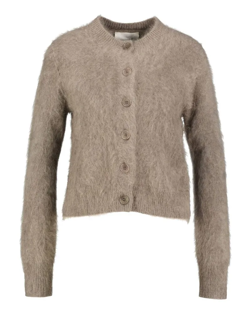 Lisa Yang Damen Cardigan aus Kaschmir AZALEA Grau
