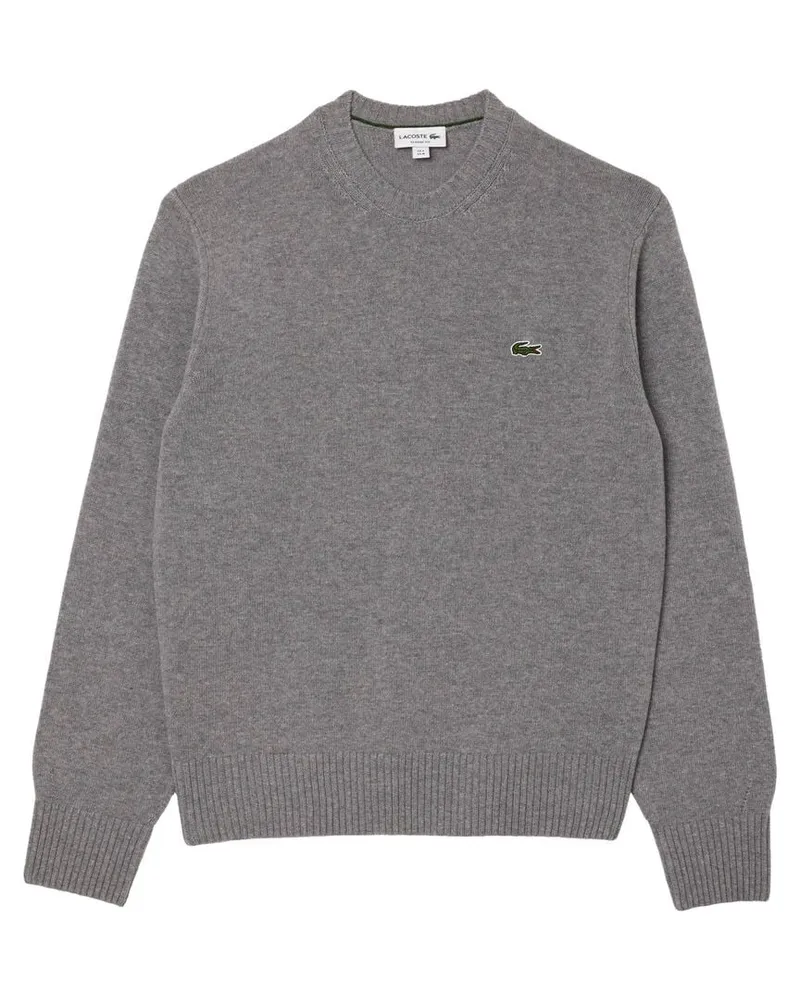 Lacoste Herren Pullover aus Wolle Grau