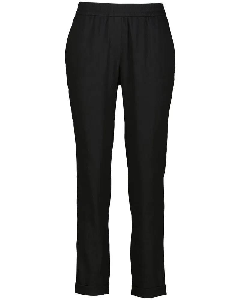 Marc Cain Damen Hose mit Leinen RHODOS Schwarz