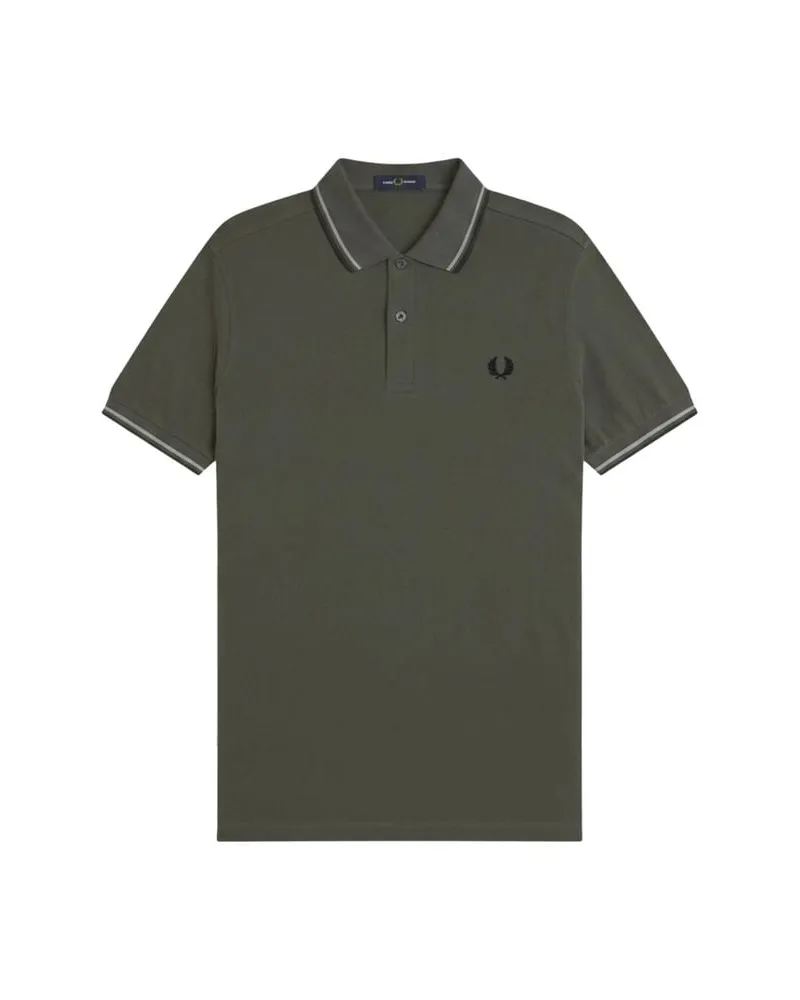 Fred Perry Herren Poloshirt M3600 THE TWIN TIPPED Taupe
