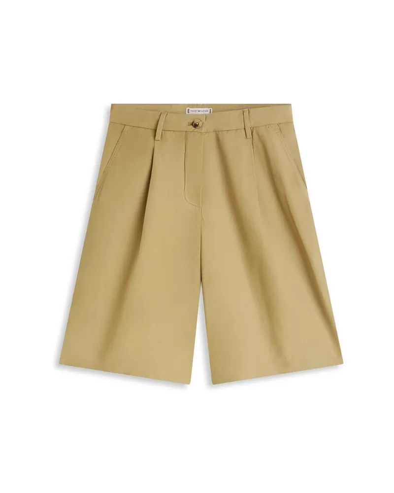 Tommy Hilfiger Damen Shorts aus Baumwolle Senf