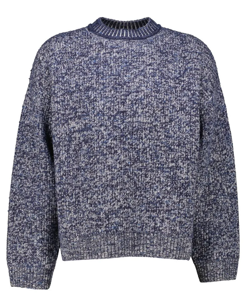 Acne Studios Herren Strickpullover Relaxed Fit Blau