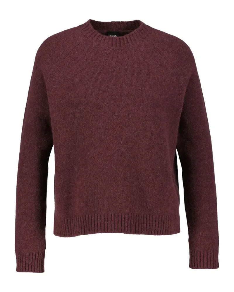HUGO BOSS Damen Strickpullover mit Alpaka FEBISAN Regular Fit Lila