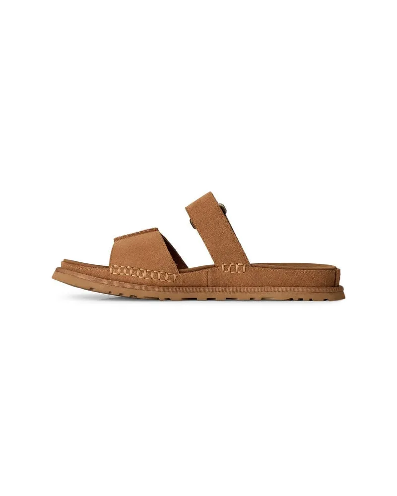 UGG Damen Pantoletten GOLDENGAZE SLIDE Cognac