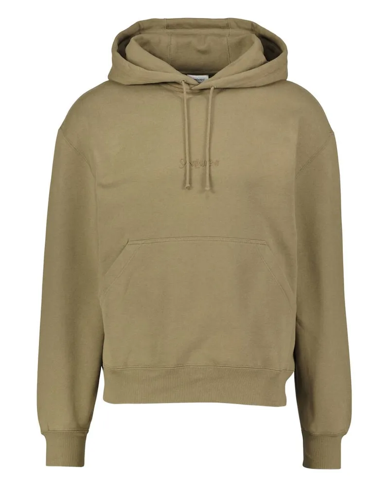 Saint Laurent Herren Hoodie Oliv