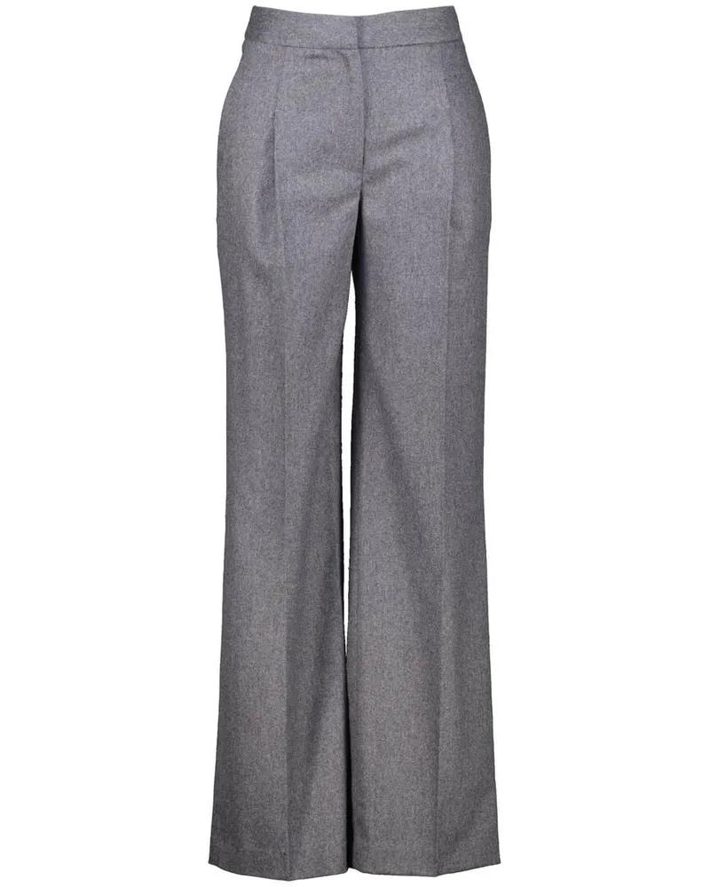 Loulou Studio Damen Flanellhose mit Kaschmir JUNO Grau