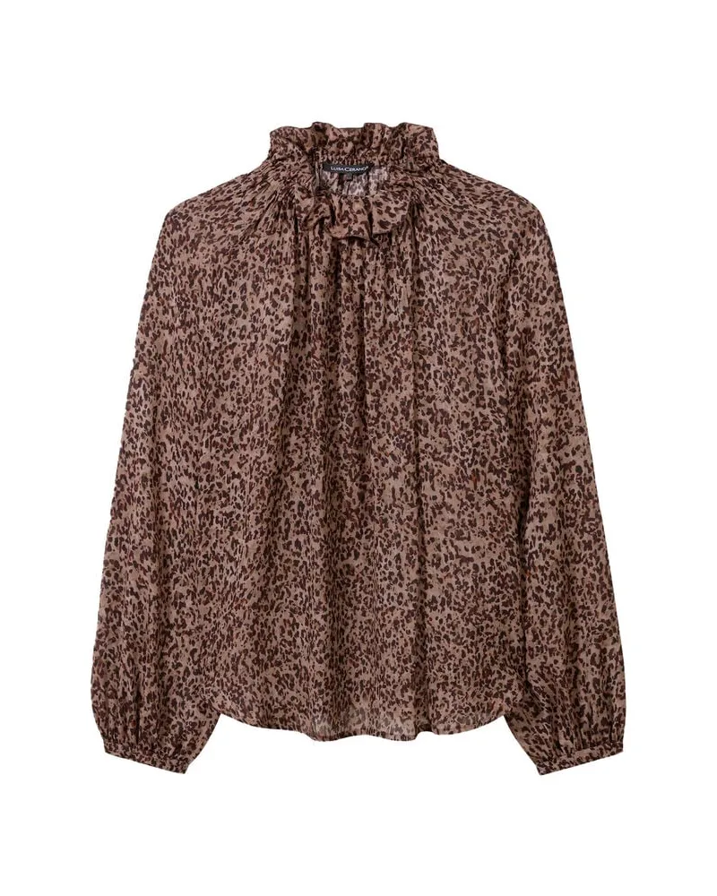 Luisa Cerano Damen Bluse aus Viskose Mehrfarbig