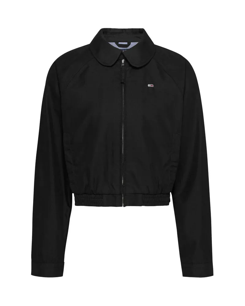 Tommy Hilfiger Damen Blouson TJW COTTON JACKET EXT Schwarz