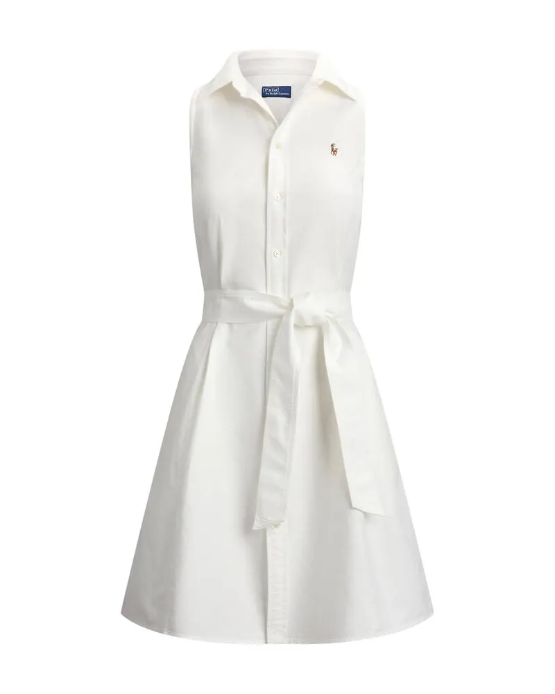 Ralph Lauren Damen Blusenkleid aus Baumwolle Weiss