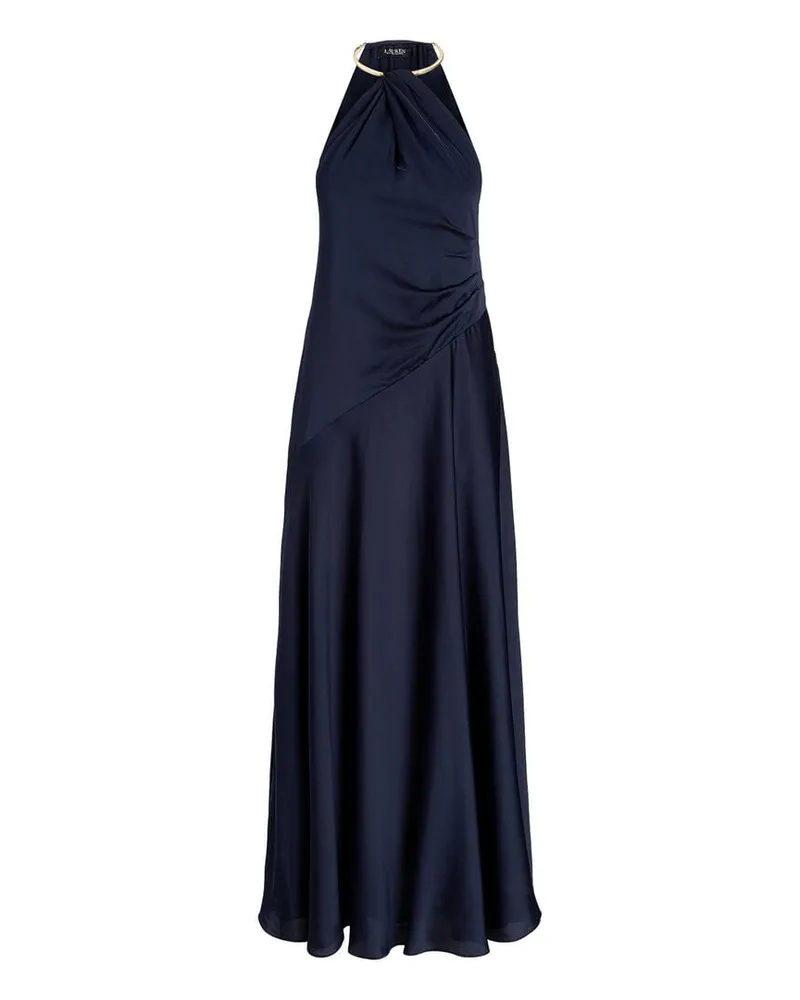 Ralph Lauren Damen Abendkleid aus Satin Marine
