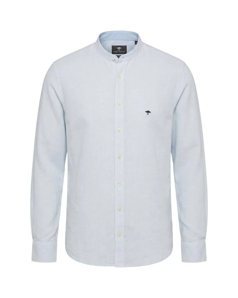 Fynch-Hatton Herren Hemd aus Leinen Bleu
