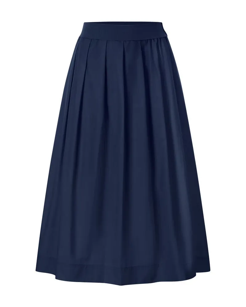 Rich&Royal Damen Midirock aus Bio-Baumwolle Marine