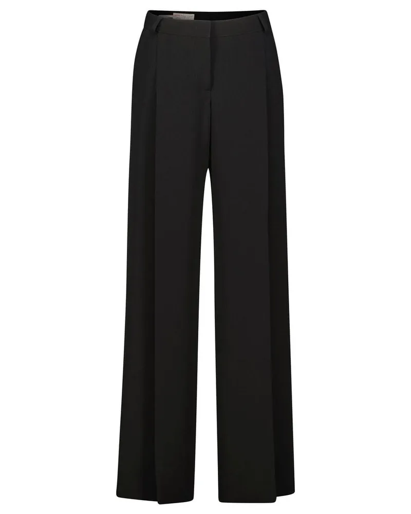 Maison Common Damen Hose mit weitem Bein Schwarz