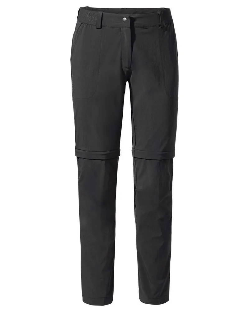 Vaude Damen Outdoorhose WO FARLEY STRETCH CAPRI T-ZIP PANTS Schwarz