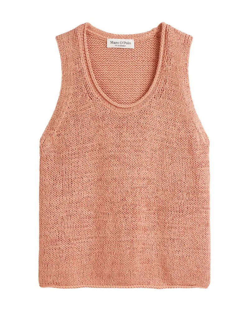 Marc O'Polo Damen Stricktop Slim Fit Peach