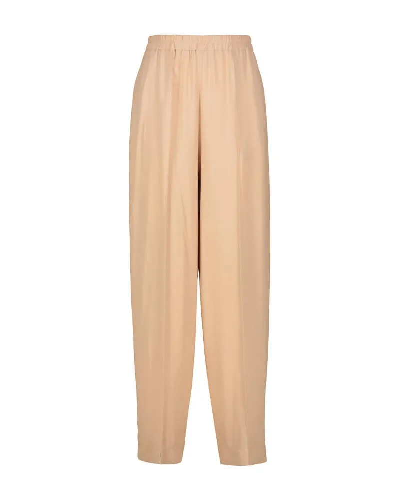 Fabiana Filippi Damen Hose aus Crêpe de Chine Sand