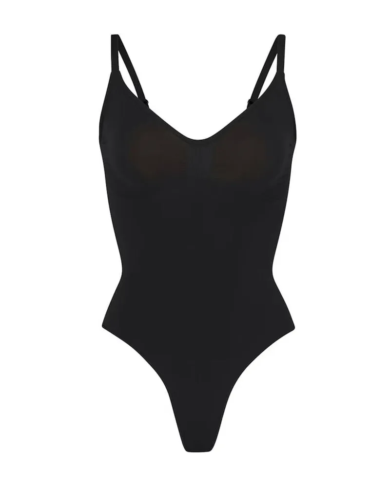 SKIMS Damen Bodysuit SEAMLESS SCULPT Schwarz