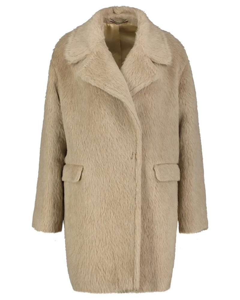 Tagliatore Damen Wollmantel mit Alpaka ASTRID Sand