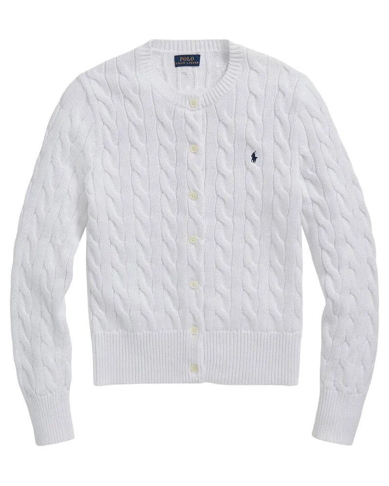 Ralph Lauren Damen Strickjacke Weiss