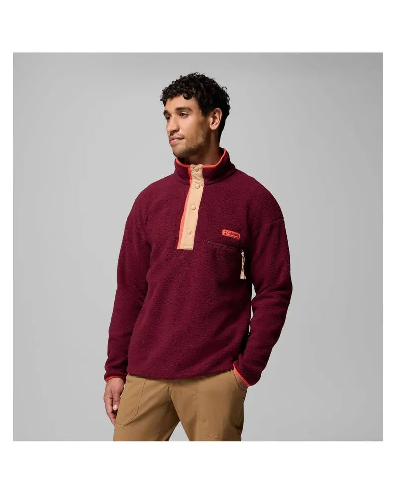 Columbia Sportswear Company Herren Fleecepullover HELVETIA II HALF SNAP FLEECE Bordeaux