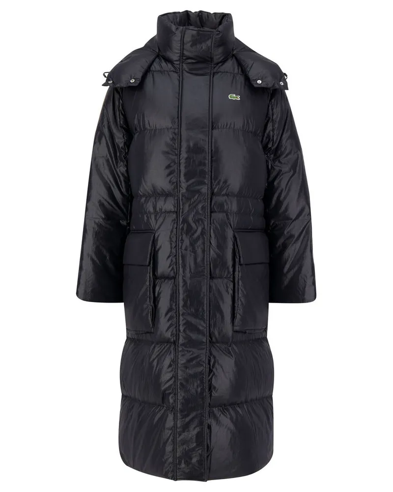 Lacoste Damen Daunenmantel Schwarz