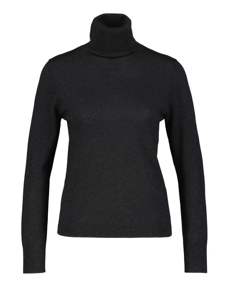 ALLUDE Damen Rollkragenpullover mit Merinowolle Schwarz