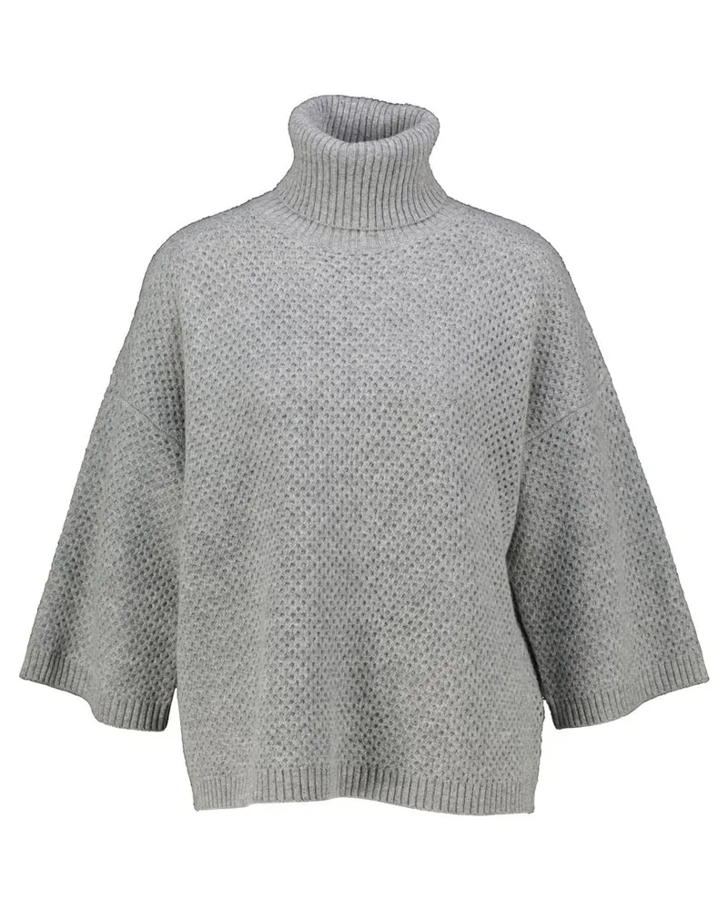 Fabiana Filippi Damen Strickpullover aus Wolle-Seide-Kaschmir-Mischung Grau