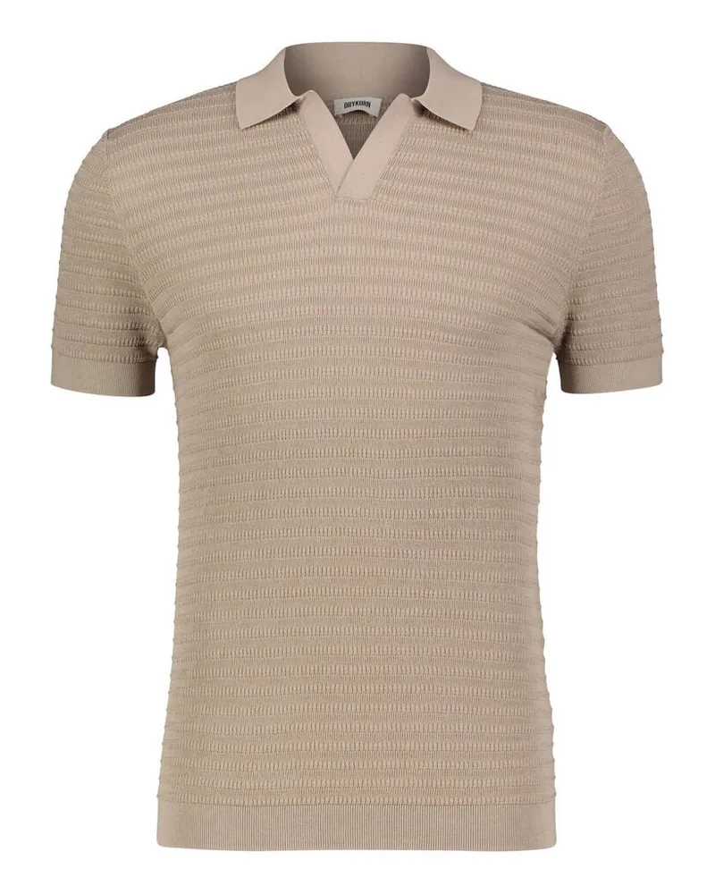 Drykorn Herren Strickpolo BRAIAN Braun