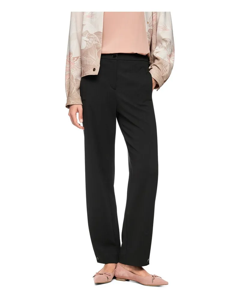 Marc Cain Damen Stoffhose RENTON Schwarz