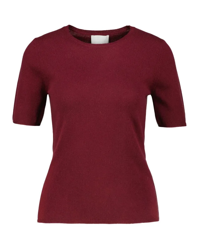 ALLUDE Damen Kaschmirpullover Bordeaux