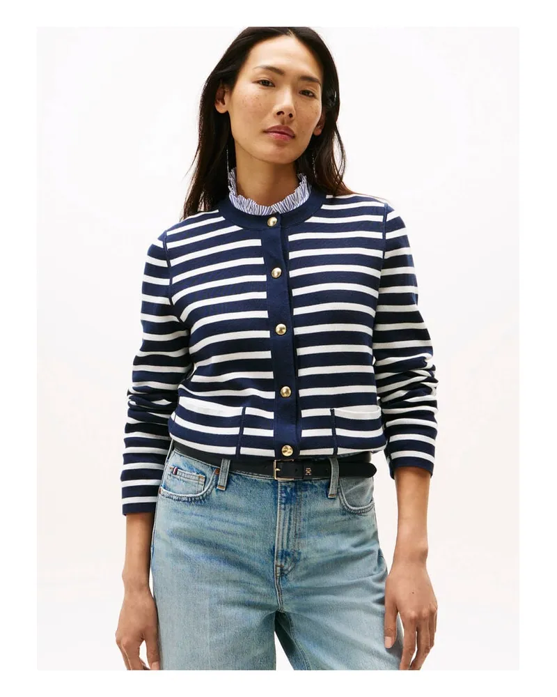 Tommy Hilfiger Damen Strickjacke Indigo