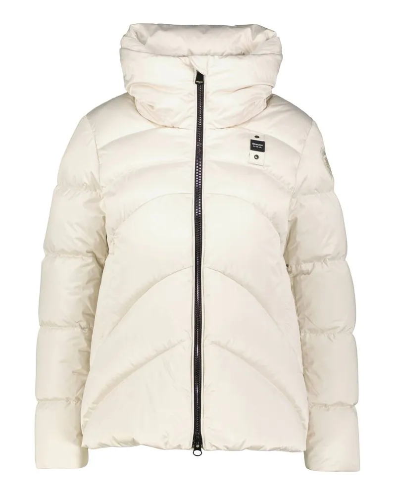 Blauer Damen Jacke MARYLAND Taillierter Fit mit Daunenfüllung Offwhite
