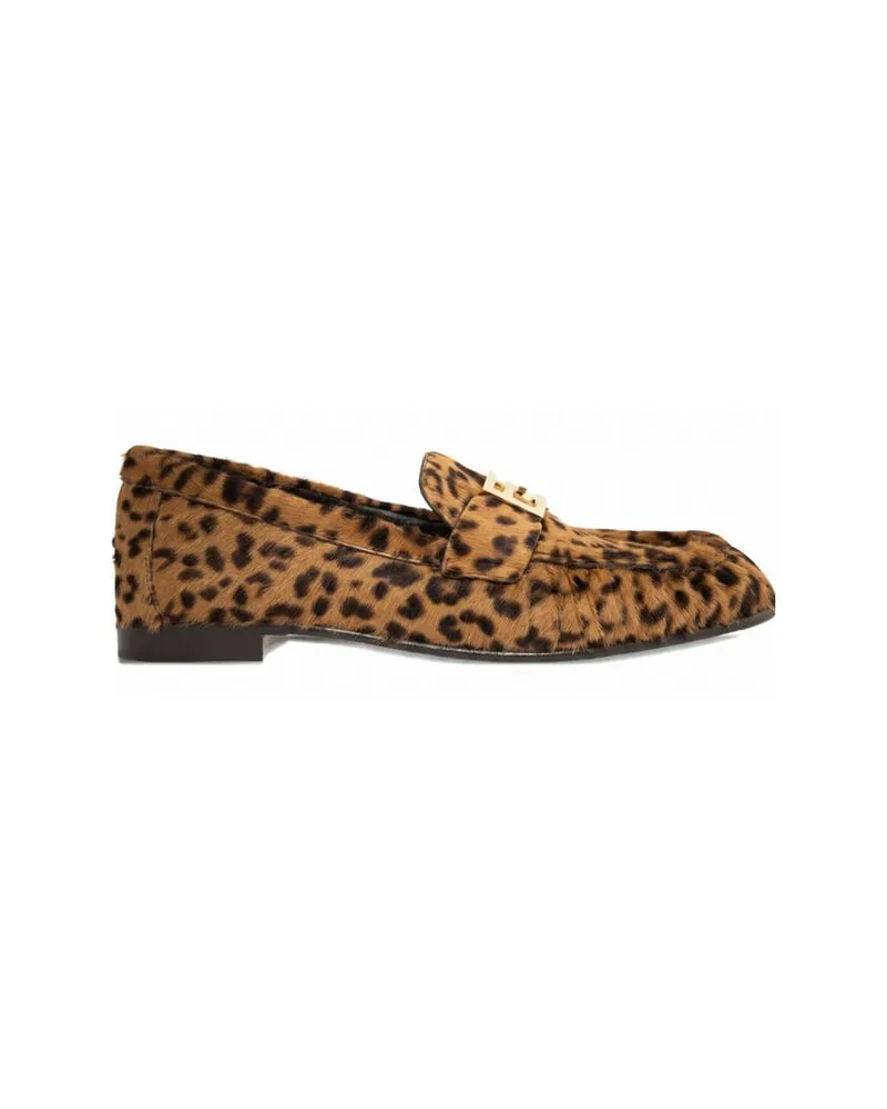 Fendi Damen Loafer CAVALLINO ST.LEOPART Nougat