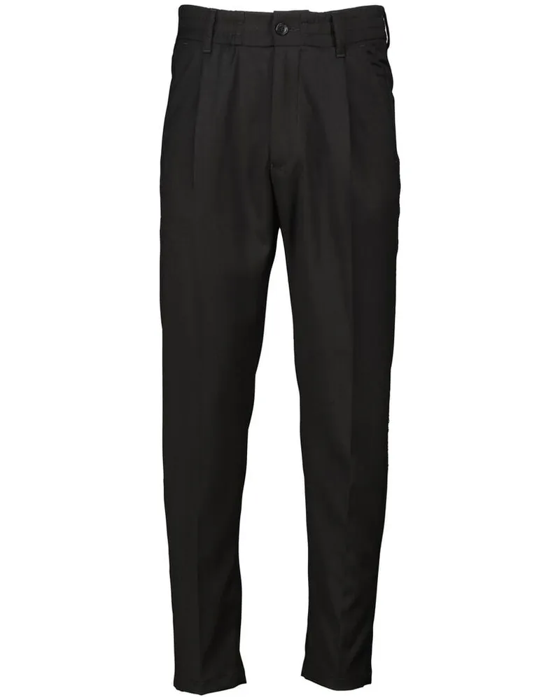 Drykorn Herren Bundfaltenhose CHASY Regular Fit Schwarz