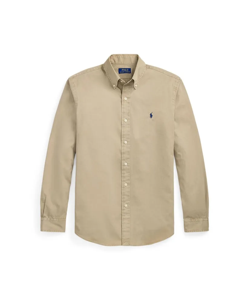 Ralph Lauren Herren Hemd aus Baumwoll-Twill Nougat