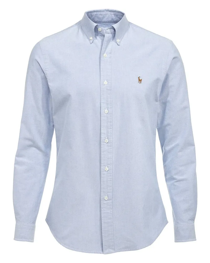 Ralph Lauren Herren Hemd "Slim Fit" Langarm Blau